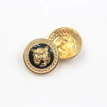 10 бр./лот тигрови метални копчета за дрехи златен цвят, пуловер, палто, бижута, копчета за ризи, аксесоари САМ JS-0174