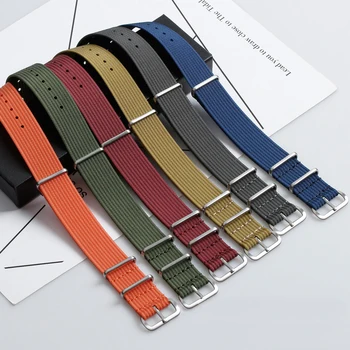 18 мм, 20 мм, 22 мм и Универсален найлонов оплетена каишка за Samsung Galaxy Watch Текстилен ремък за часа, за военни, армейски спортен гривна
