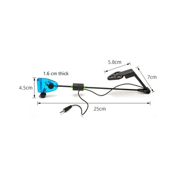 4шт Риболов сексуално набор от Риболов хапка индикатор за аларма в калъф с цип с led подсветка, сексуално Риболов Шаран аксесоари