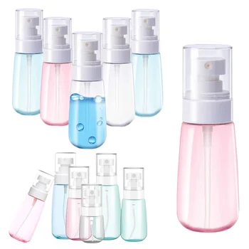 5шт пластмасови флакони-опаковки за еднократна употреба обем 30/60/100 ml, мини-контейнери за лак за коса с фин мъгла за козметика, парфюми и грим