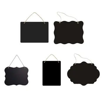 B36C Двустранни стираемые стикери за рисуване с тебешир, малка дъска за съобщения, подвесная черна дъска
