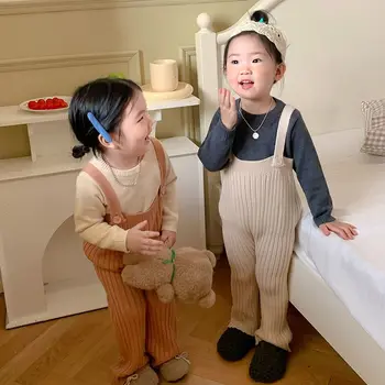 Crochet обикновен бебешки комплекти в корейски стил, облекло в корейски стил за момичета, Модерен нов дизайн, Красиви жартиери, Тениска