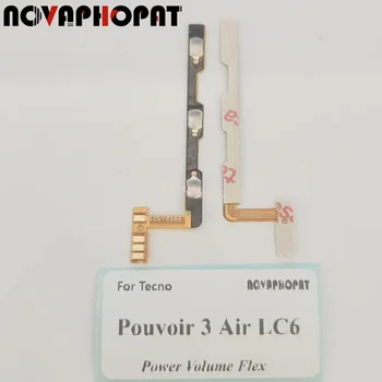 Novaphopat За Tecno Pouvoir 3 Air LC6 Включване и Изключване на Увеличение на Намаляване на силата на звука Лента Бутонът за Захранване Гъвкав кабел