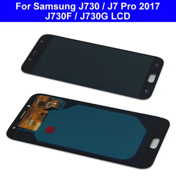 Super Amoled На Samsung J730 LCD дисплей За Samsung Galaxy J7 Pro 2017 Сензорен Дисплей Дигитайзер В събирането на J730F SM-J730FM Дисплей