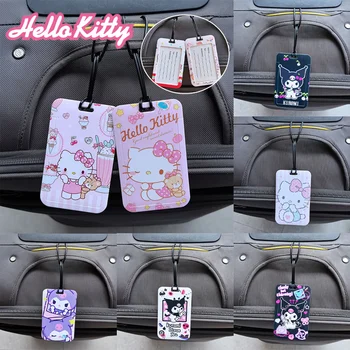 Багажни Етикети Sanrio Hello Kitty Модни Аксесоари За Пътуване На Притежателя, Номер На Лична Адреси И Името На Преносима Багажная Етикет За Момчета И Момичета, На Етикета За Корицата Карта