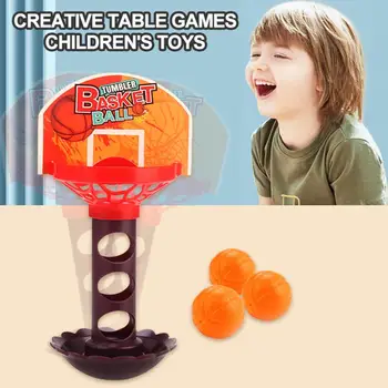 Баскетболна игра на закрито, баскетболно шутър игра за родители и деца, неваляшка, баскетболно играчка с 3 топки, игра на дъска за момчета