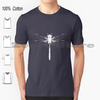 Бяла модерна тениска от 100% памук, за мъже и жени, бели калъфи за таблети с участието на насекоми