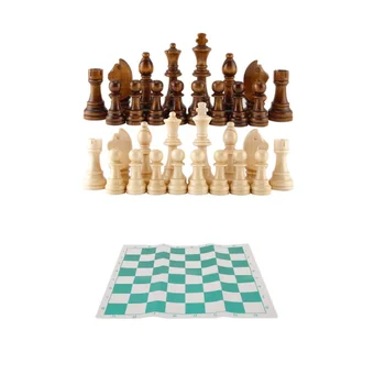 Висококачествена Шахматната игра King Medieval Chess с шахматна дъска, фигурите Детски играчки за игра