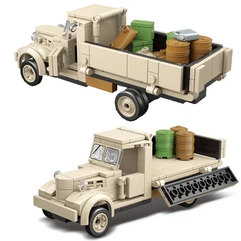 Военни бронирани превозни средства на Втората световна война, Япония 180 Камион, Мотоциклет Фигурки на войници Оръжие MOC Тухли DIY Модел градивните елементи на Играчки, Подаръци 266 бр.