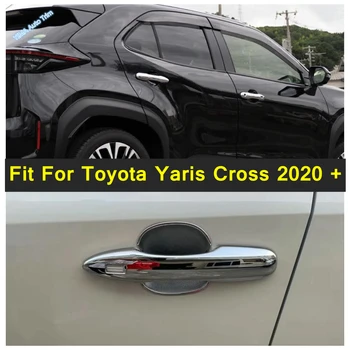 Външни Резервни Части В Стил на Карбонови нишки, аксесоари за Врати, Повдигач, Тампон върху Чашата, Автомобилни Аксесоари, ABS, Подходящи За Toyota Yaris Cross 2020 - 2023