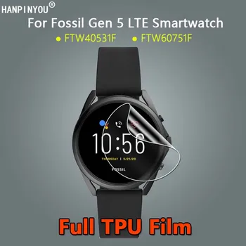 За смарт часовници Fossil Gen 5 Gen5 LTE FTW60751F FTW40531F Ултра Прозрачна Тънка Мека Гидрогелевая Филм TPU За защита на екрана -Не на Стъкло