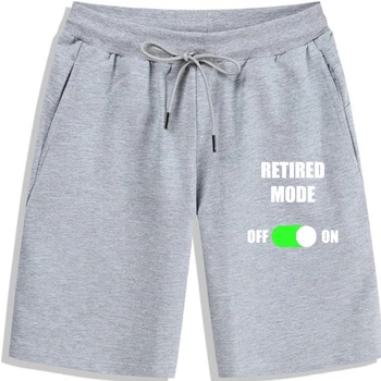 Забавен подарък за пенсиониране от 2021 г. за мъже и жени, памучни шорти Slim Fit, най-новият мъжки дизайн