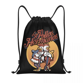 Забавни чанти Breaking Bad в съвсем малък За мъже и жени, сгъваеми, спортни чанти за фитнес, Спортни раници Los Pollos Hermanos