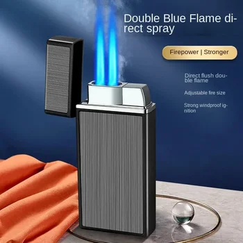Запалка директно зареждане Double Fire, пластмасов куфар, надуваеми запалка, HB-211