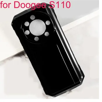 защитен панел за doogee doogee s110 мек калъф за телефон от tpu за doogees110 doogees110 черна силиконова защитна подплата