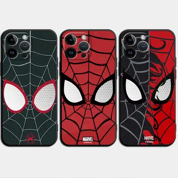 Калъф за Телефон Apple iPhone Plus 8 15 Pro Max XR XS X 7 6s 11 Pro 13 14 SE 12 Mini Armor Cover Силикон Герой на Marvel Spiderman