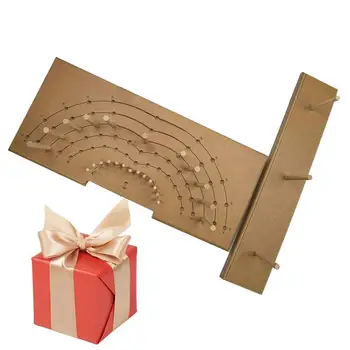 Комплект за направата на бантиков от дървени ленти, Определени за извършване на дървени бантиков-венци, Регулируема инструмент за създаване на подарък бантиков, Коледна украса