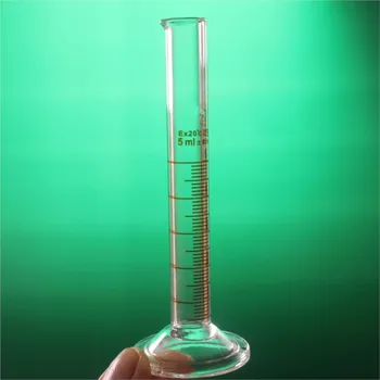 Лабораторен Мерителна цилиндър с обем от 5 мл със скалата, мерителна чаша от borosilicate стъкло 3,3 л, лабораторни консумативи
