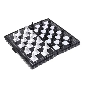 Магнитни Международни шах, пластмасова сгъваема шахматната дъска, шашечная игра-пъзел
