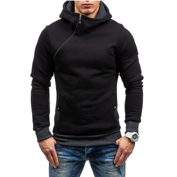 Марка MRMT 2023, есенни мъжки блузи, свитшоты, нов тънък и дебел пуловер за мъжете, hoody с качулка на диагонал с цип, hoody с качулка