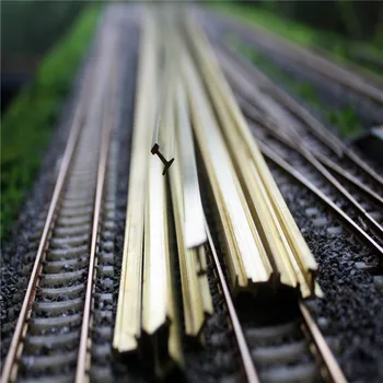 Модел на влака в мащаб 50 см, метални релси за диорами на оформлението на влакове, Железопътни строителни материали