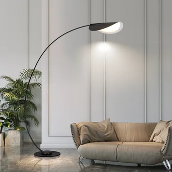 Модерен черен дъга, под лампа Parabola LED американската индустриална лампа за спалня, декориране на всекидневна, осветителни тела за ъглови дивани