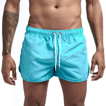 Мъжки Плажни Шорти 2024 Гореща Разпродажба, Мъжки Морски Ежедневни Модни Шорти За Сърф, Висококачествени Спортни Къси Панталони За Фитнес, Обикновена Къси Панталони