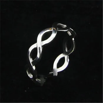 Нов размер на 6-10, пръстен от сребро 925 проба, модерен пръстен в байкерском стил за дами и момичета S925