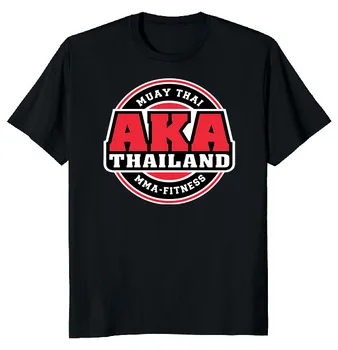 НОВА ЛИМИТИРОВАННАЯ тениска AKA Thailand Muay Thai от плътен памук M-3XL Бърза доставка