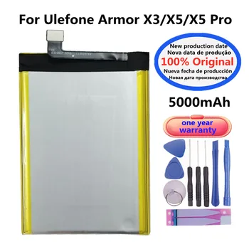 Нова Оригинална Батерия за телефон с капацитет 5000 mah За Ulefone Armor X3 X5 Pro/ X5 X 5 Сменяеми Батерии Bateria 