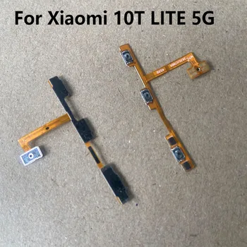 Оригиналът е за Xiaomi MI 10T Lite 5G Бутон за регулиране на силата на звука на хранене Гъвкав кабел страничен клавиш за включване изключване Бутон за управление MI 10T