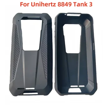 Официален оригинален луксозен силиконов калъф за телефон Unihertz 8849 TANK 3 Черна капачка
