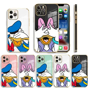 Покритие Capinha Funda Donald Duck Cover Eyes Protective За iPhone 7 XR 13 Pro Max 11 XS X 14 12 8 Plus 5S SE Mini SE2022 6S 5