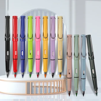 Преносимото 12-технологичен цветен молив с върха Без мастило HB Карандашные, за да проверите за писма, Канцеларски материали за рисуване Kawaii Ученически пособия