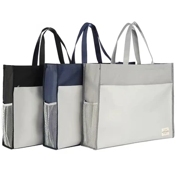 Просто модерна чанта формат А3, голям файл във формат А2, чанта с цип, папка органайзер за документи формат А3, преносими чанти за съхранение за жени