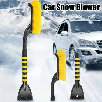 Свалящ лопата за сняг за автомобил, Универсална мултифункционална Зимна Снегоуборочная машина, инструменти за размразяване на предното стъкло, Стъргалка за лед, Автоаксесоари