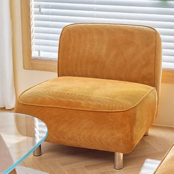 Скандинавски диван за един човек, домашен плат художествен стол за почивка, стол за малка дневна, разтегателен