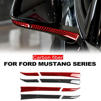 Стикер От Въглеродни Влакна За Защита на Огледала за обратно виждане От Триене, Аксесоари за Автомобили Ford Mustang 2015-2019