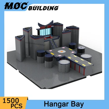 Сцена на филма Модел Ангарного Отделение MOC Строителни Блокове на База Под Манастира си САМ 