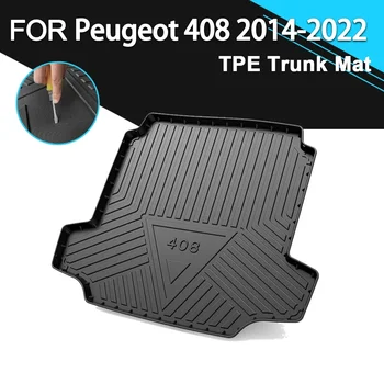 Тампон за заден капак на багажника на колата, Нескользящая Водоустойчив каучук, Аксесоари за товарни лайнери от TPE за Peugeot 408 2014-2022