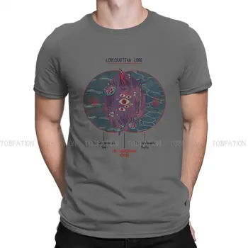 Тениска Venn Diagram за мъже Lovecraft Мека тениска за почивка, благородна модерен кожен