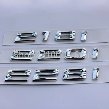 Хромирани Сребърни букви 220i 228i 235i Емблема за стайлинг на автомобили Логото на опашката на Капака на багажника Разгрузочная капацитет Стикер с логото на BMW