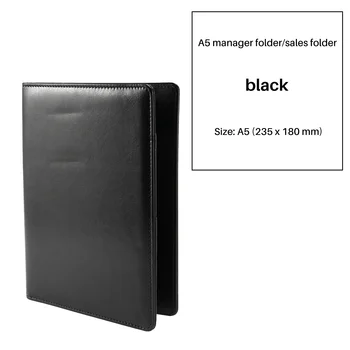 Чанта за документи с формат А5, Папка за файлове, Клипборда, Бизнес-офис, Финансови Ученически Пособия (черен)