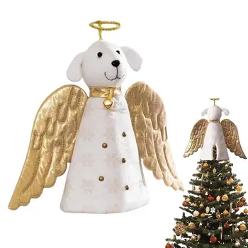 Коледен Ангел Елха Topper Ангел Куче Украшение Висящи Ангелски Украса на Коледни Висулки за дома За Сватбата на Коледно Парти